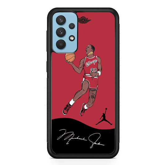 Air Jordan Jump Shoot Samsung Galaxy A32 Case