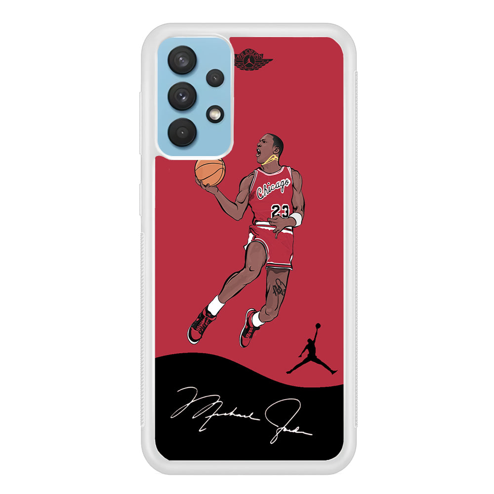 Air Jordan Jump Shoot Samsung Galaxy A32 Case