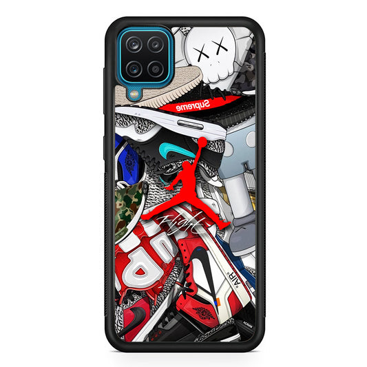 Air Jordan Leader of Layer Samsung Galaxy A12 Case