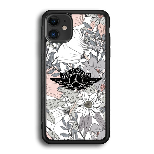 Air Jordan Logo Flower Aesthetic iPhone 12 Case