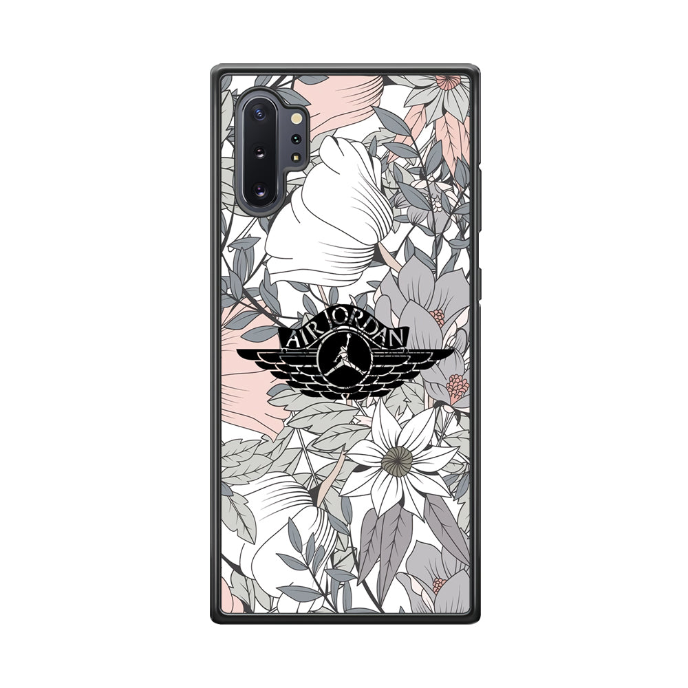 Air Jordan Logo Flower Aesthetic Samsung Galaxy Note 10 Plus Case