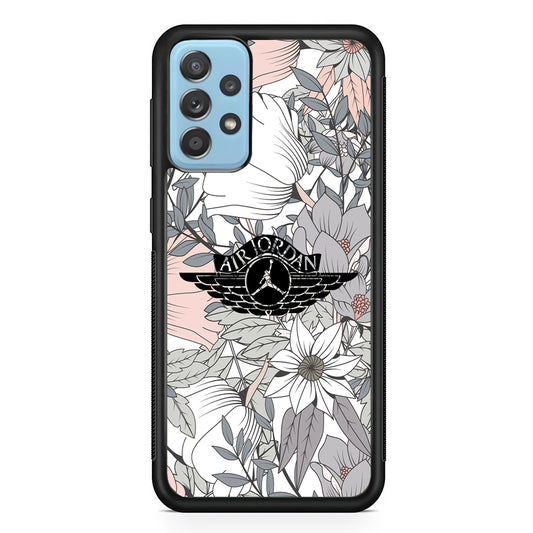 Air Jordan Logo Flower Aesthetic Samsung Galaxy A52 Case