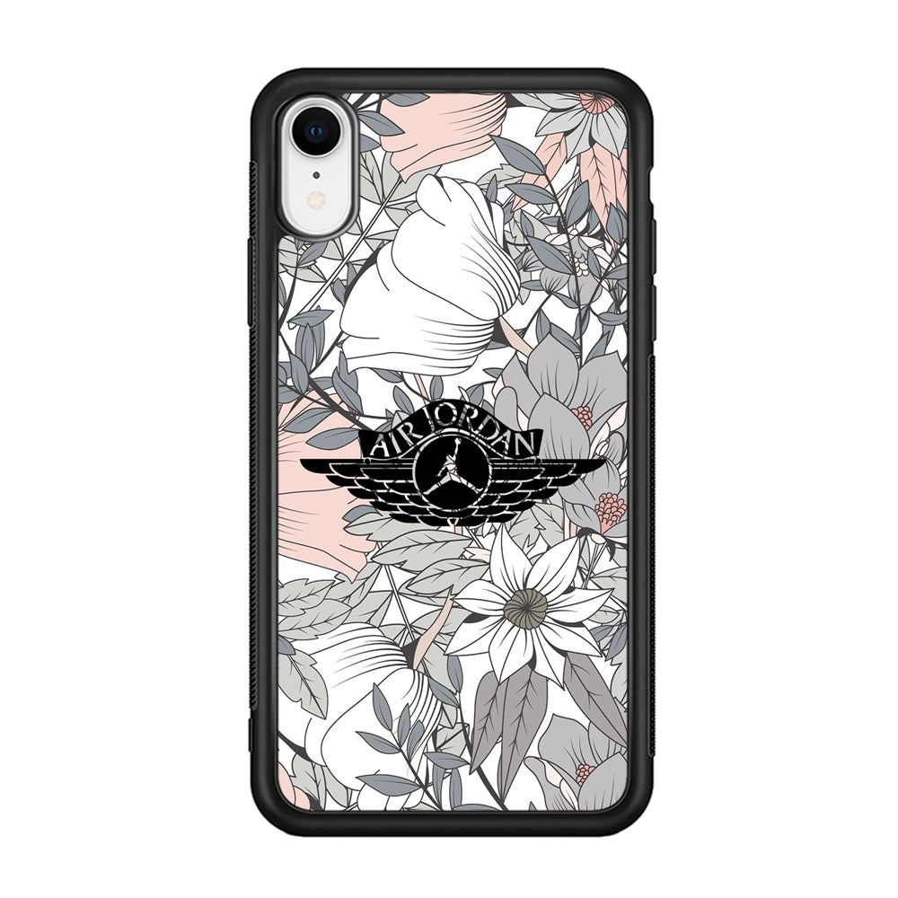 Air Jordan Logo Flower Aesthetic iPhone XR Case