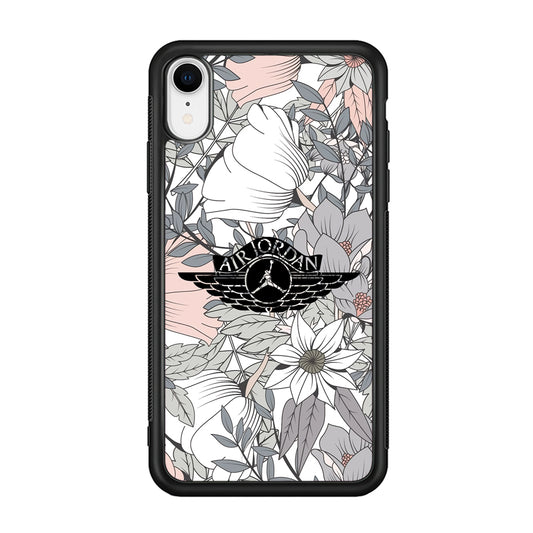 Air Jordan Logo Flower Aesthetic iPhone XR Case