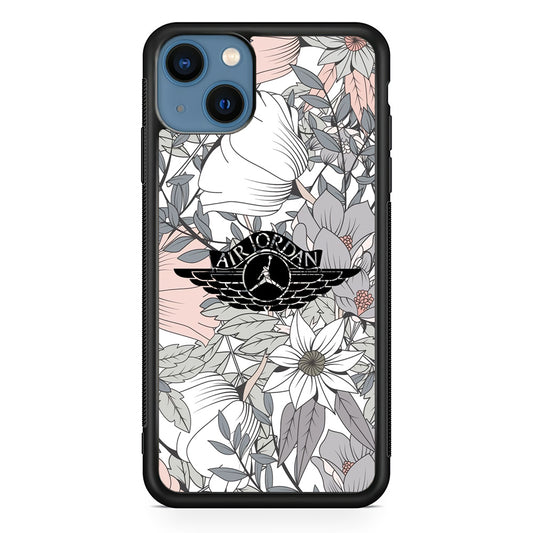 Air Jordan Logo Flower Aesthetic iPhone 13 Case