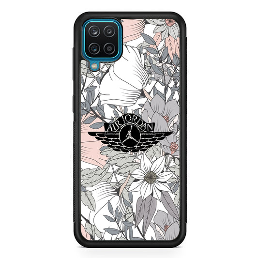 Air Jordan Logo Flower Aesthetic Samsung Galaxy A12 Case