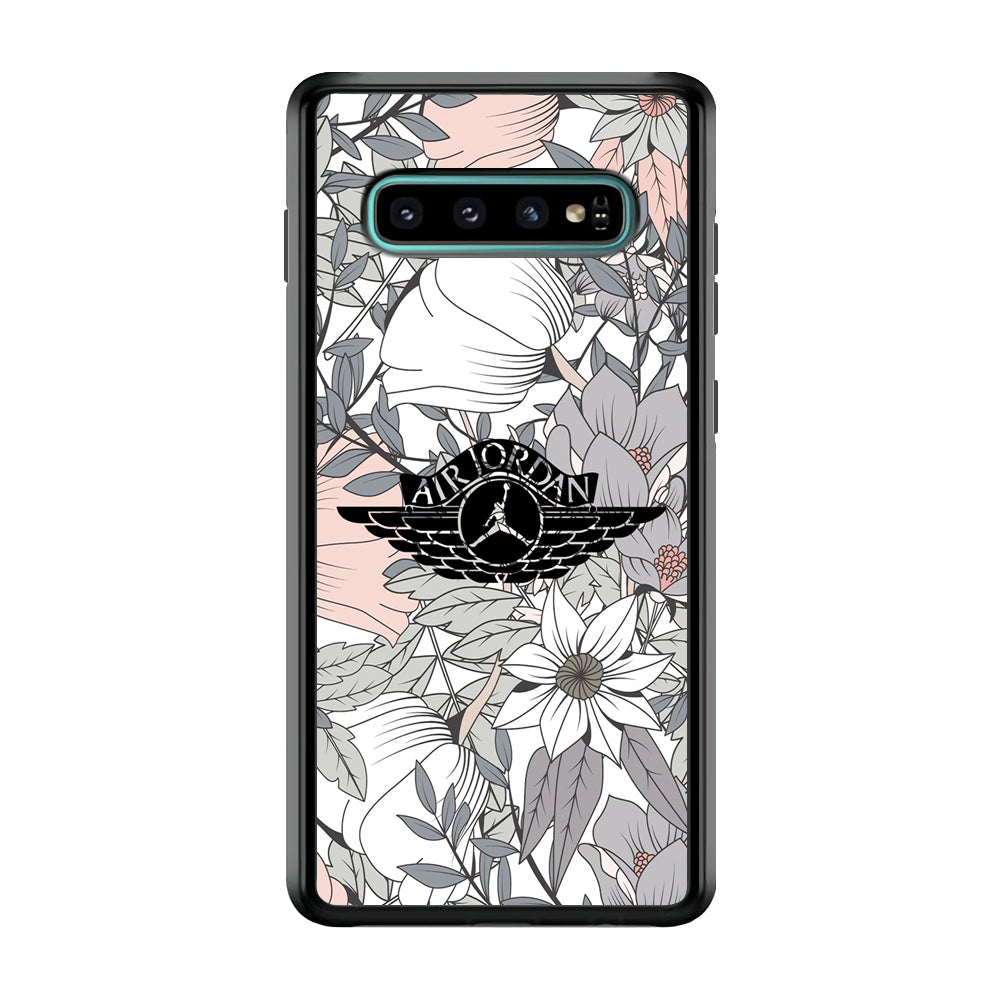 Air Jordan Logo Flower Aesthetic Samsung Galaxy S10 Plus Case