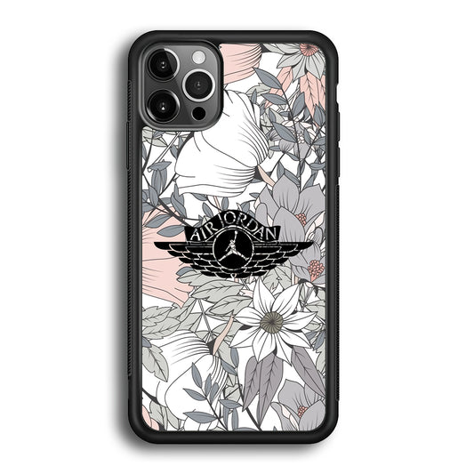 Air Jordan Logo Flower Aesthetic iPhone 12 Pro Case