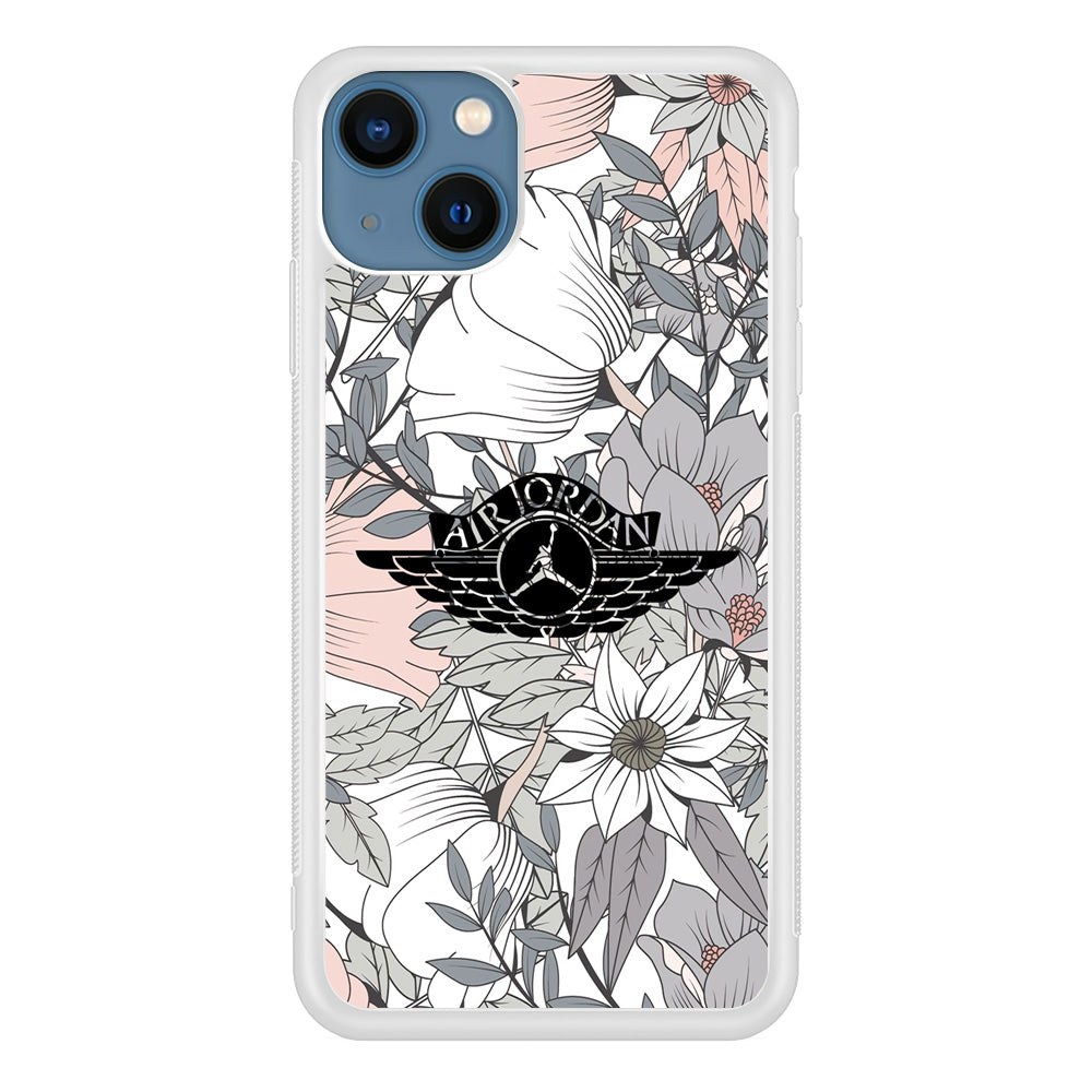 Air Jordan Logo Flower Aesthetic iPhone 13 Case