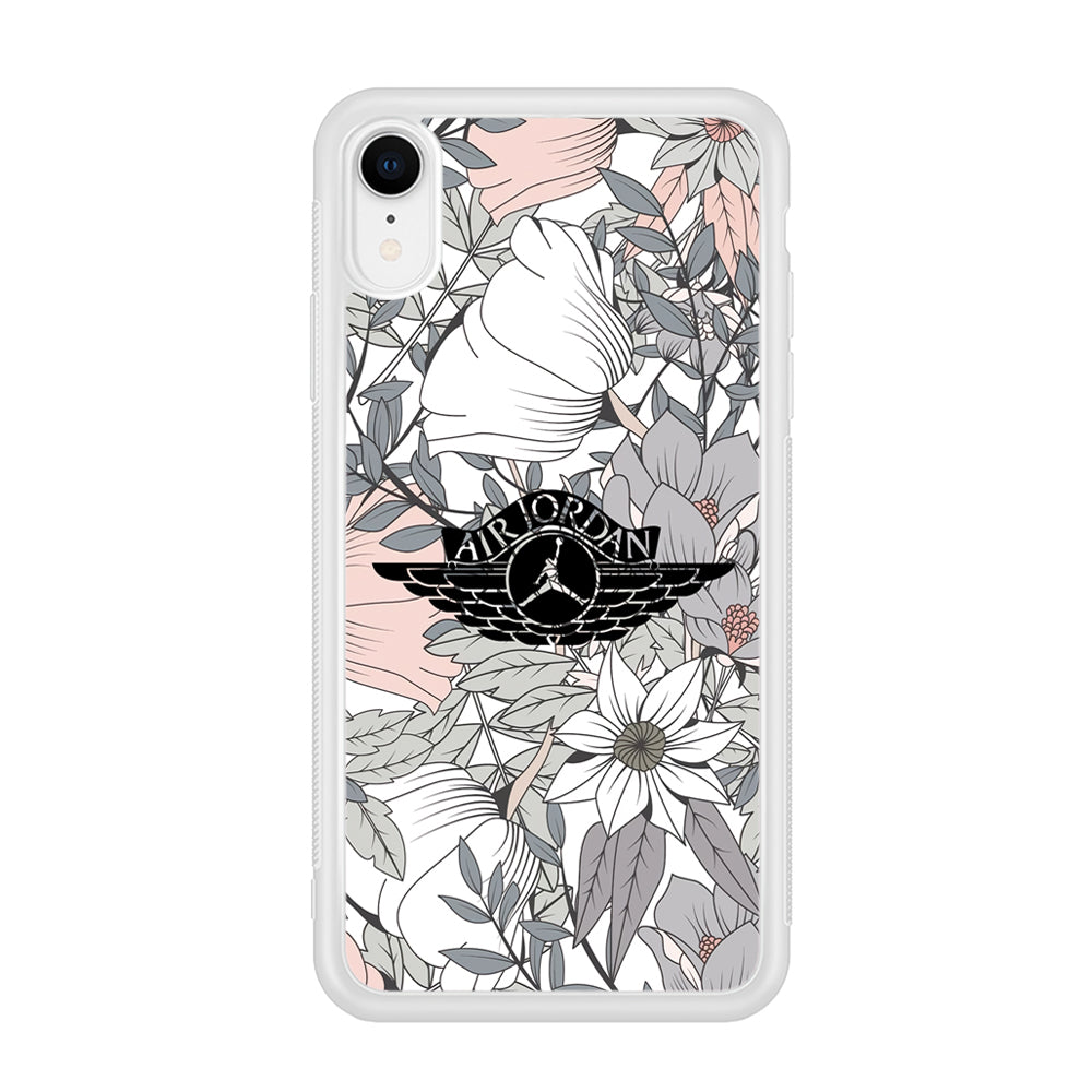 Air Jordan Logo Flower Aesthetic iPhone XR Case
