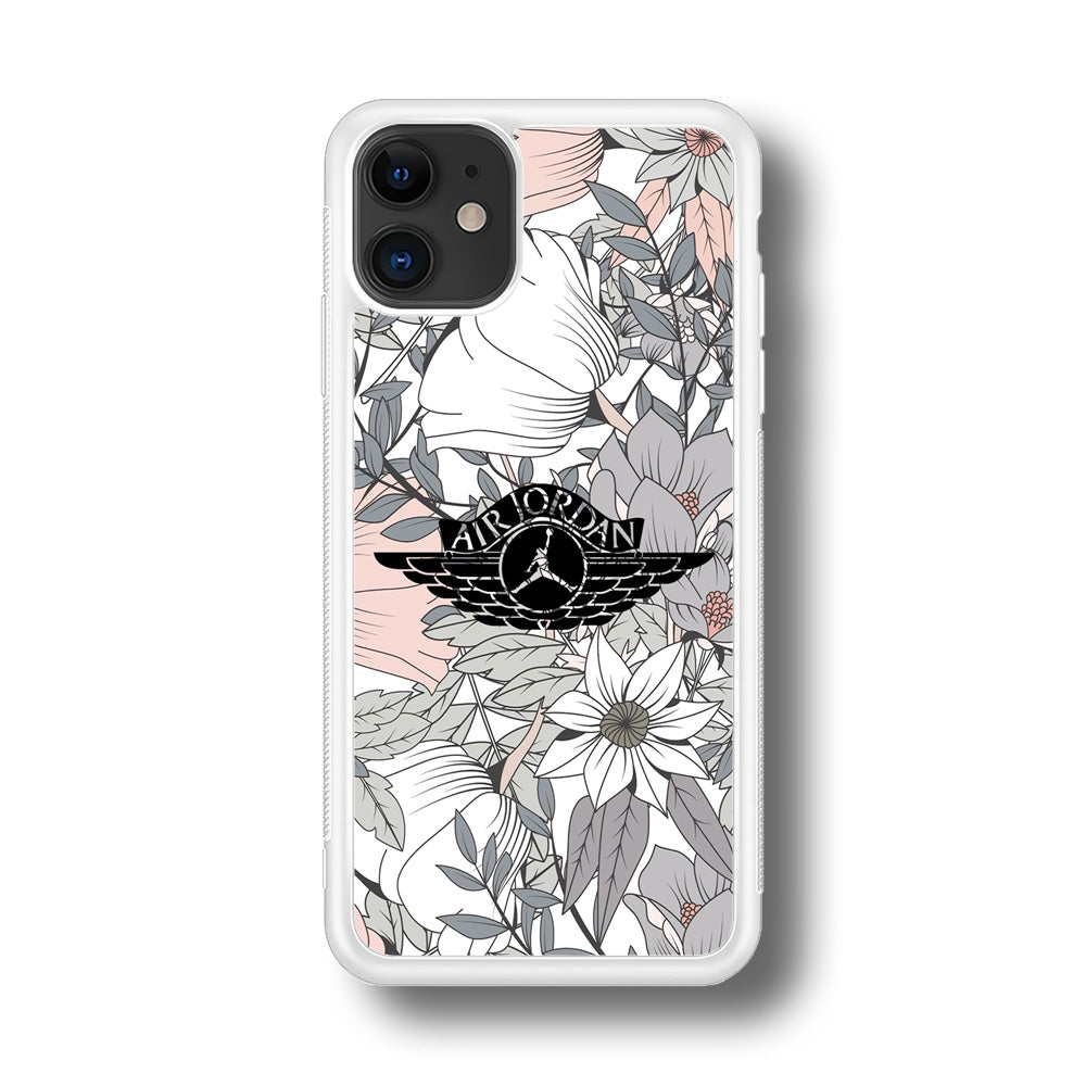 Air Jordan Logo Flower Aesthetic iPhone 11 Case