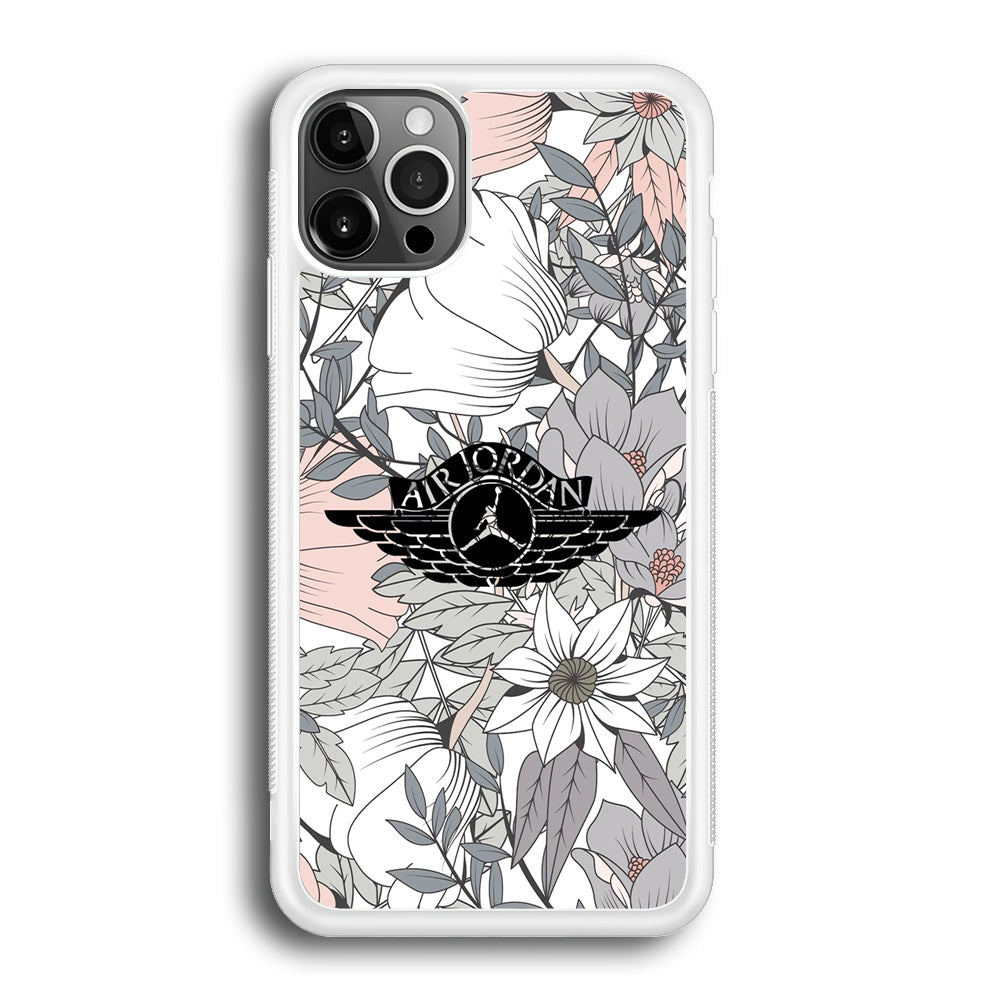 Air Jordan Logo Flower Aesthetic iPhone 12 Pro Case
