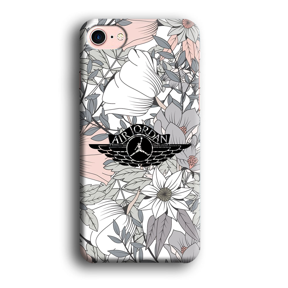 Air Jordan Logo Flower Aesthetic iPhone 8 Case