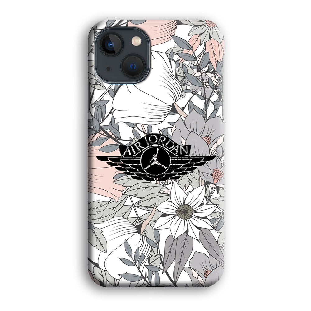 Air Jordan Logo Flower Aesthetic iPhone 13 Case