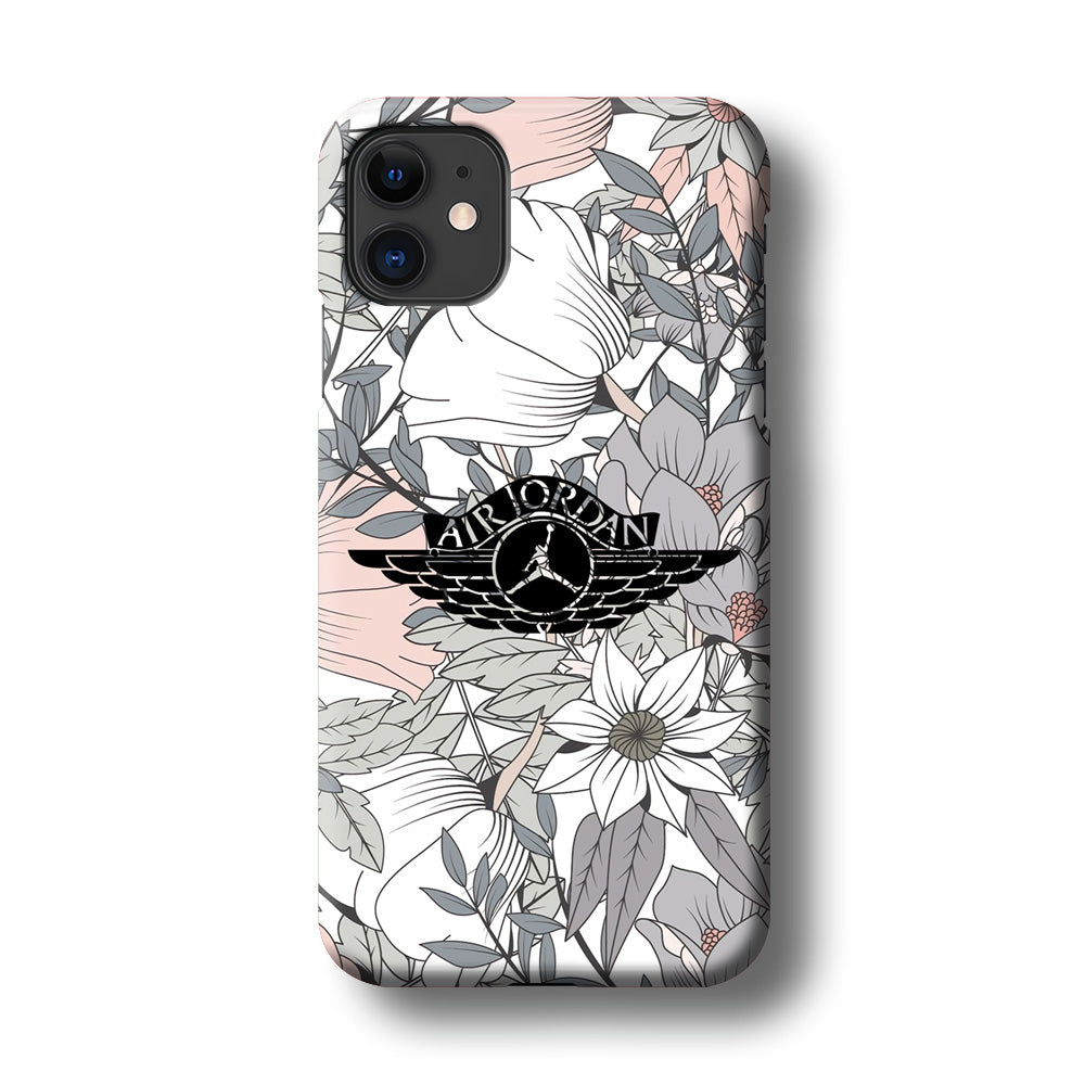 Air Jordan Logo Flower Aesthetic iPhone 11 Case