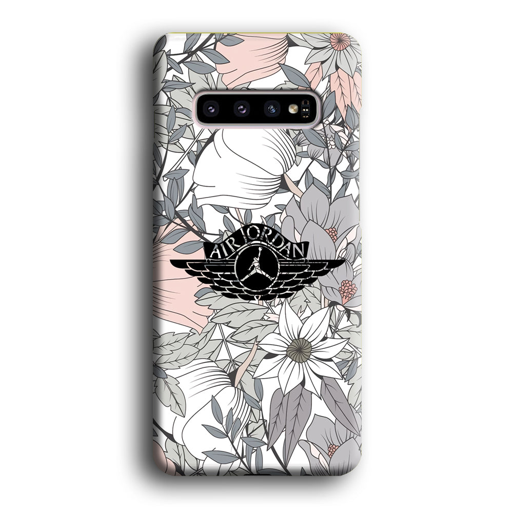 Air Jordan Logo Flower Aesthetic Samsung Galaxy S10 Case