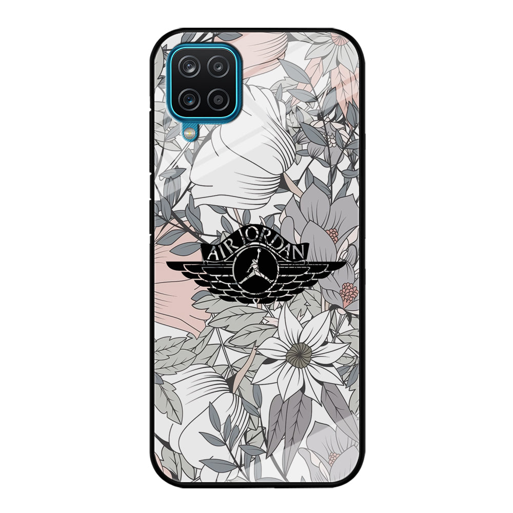 Air Jordan Logo Flower Aesthetic Samsung Galaxy A12 Case