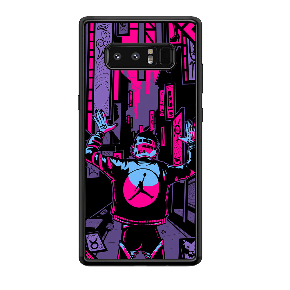 Air Jordan Man from City of Light Samsung Galaxy Note 8 Case