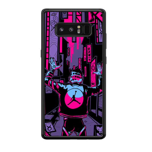 Air Jordan Man from City of Light Samsung Galaxy Note 8 Case