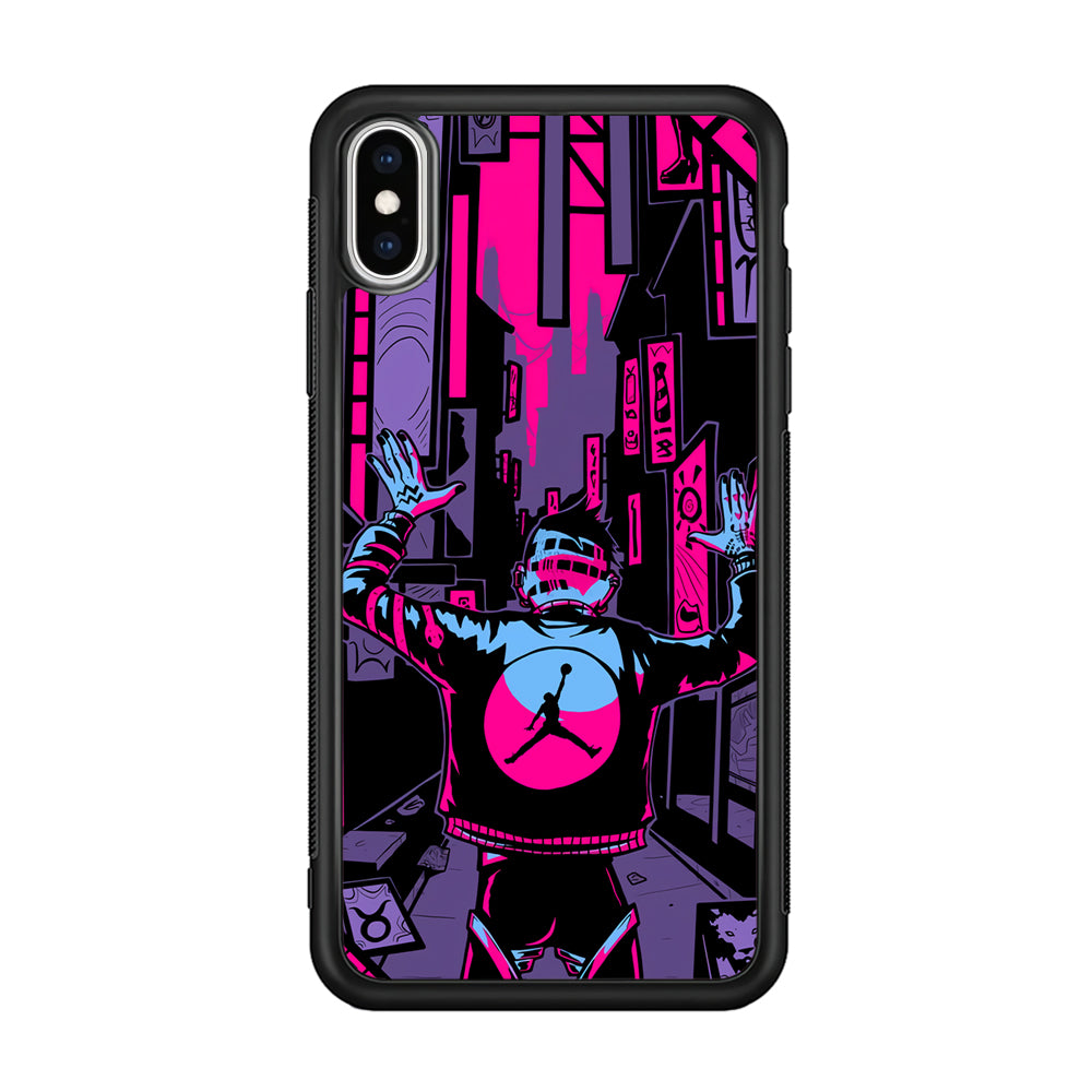 Air Jordan Man from City of Light iPhone XS MAX Case