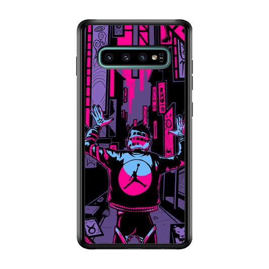 Air Jordan Man from City of Light Samsung Galaxy S10 Case
