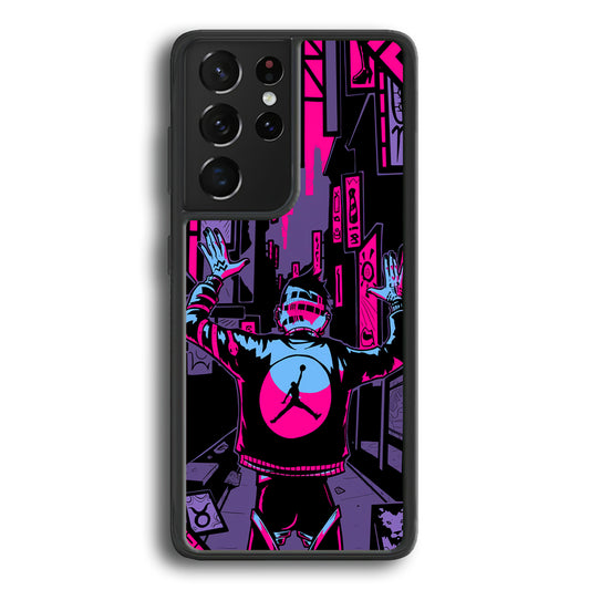 Air Jordan Man from City of Light Samsung Galaxy S21 Ultra Case - Carneyforia