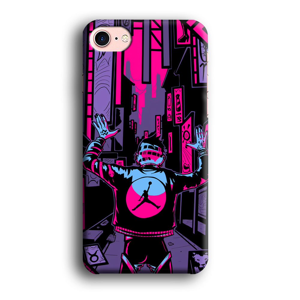 Air Jordan Man from City of Light iPhone 8 Case