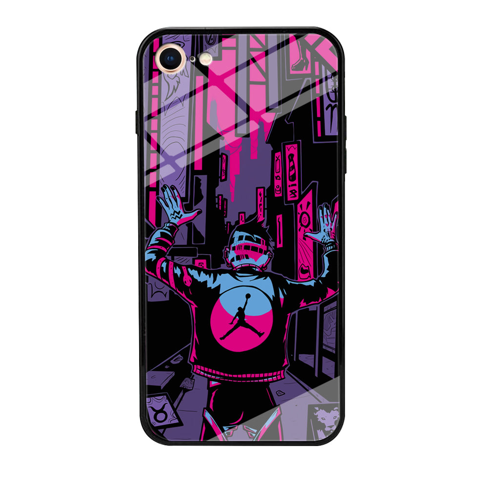 Air Jordan Man from City of Light iPhone 8 Case