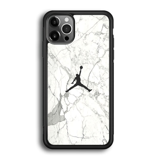 Air Jordan Marble Soft Black iPhone 12 Pro Max Case