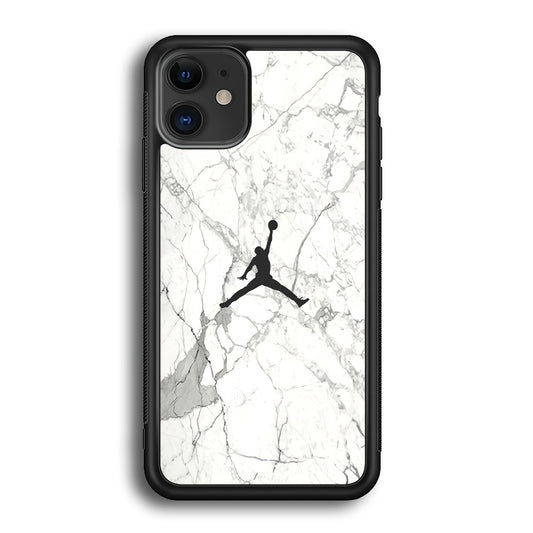 Air Jordan Marble Soft Black iPhone 12 Case