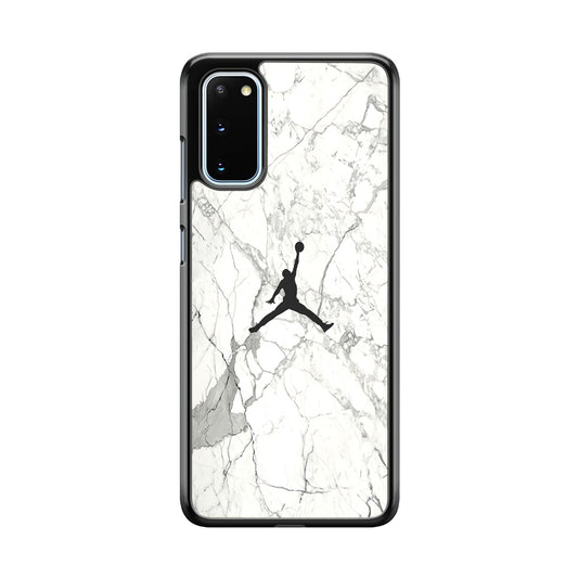 Air Jordan Marble Soft Black Samsung Galaxy S20 Case