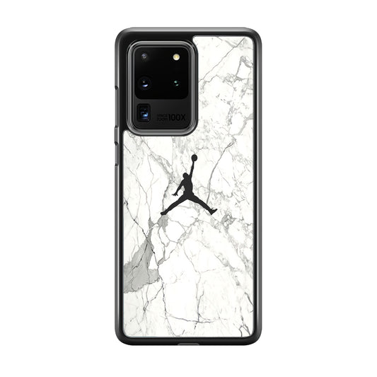 Air Jordan Marble Soft Black Samsung Galaxy S20 Ultra Case