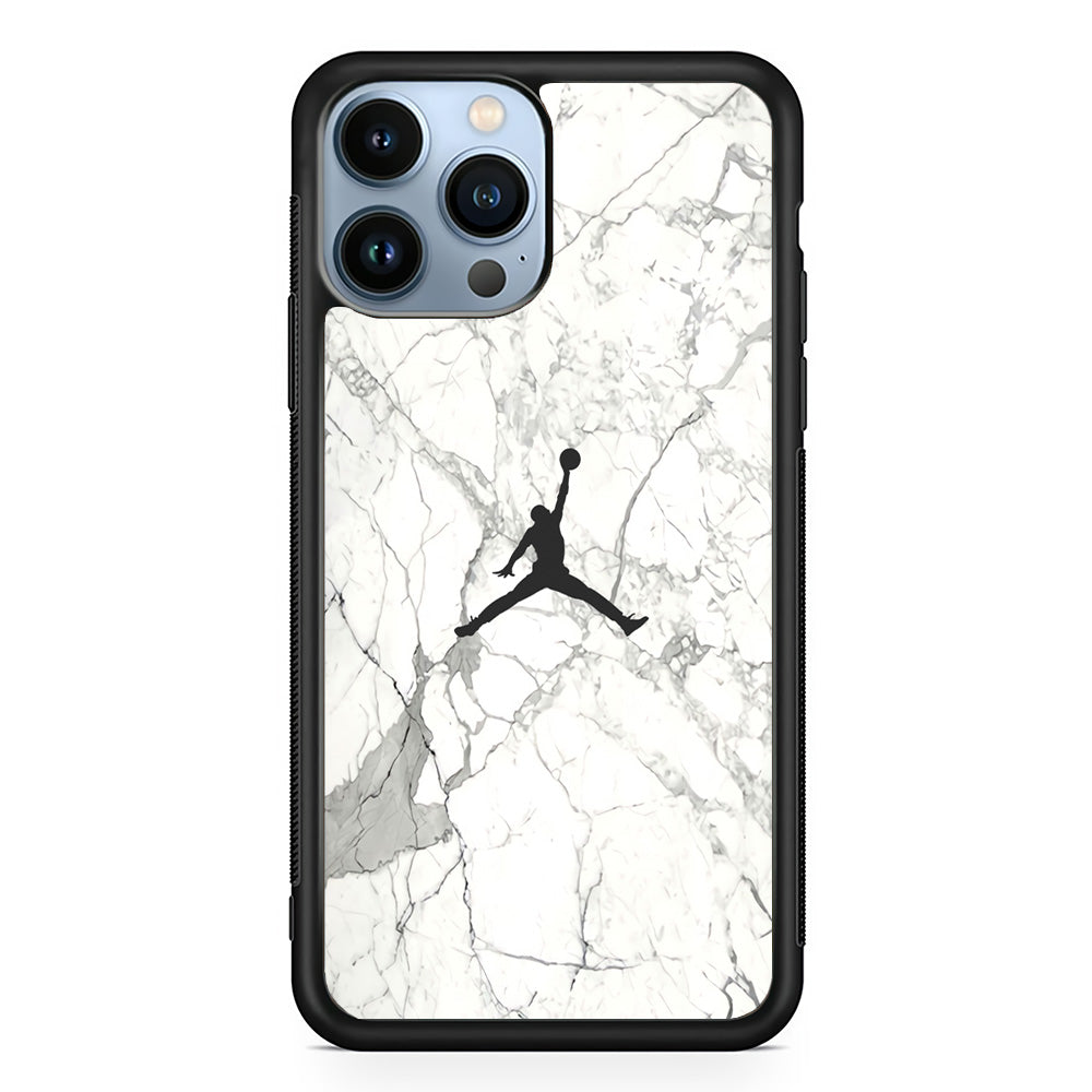 Air Jordan Marble Soft Black iPhone 13 Pro Max Case