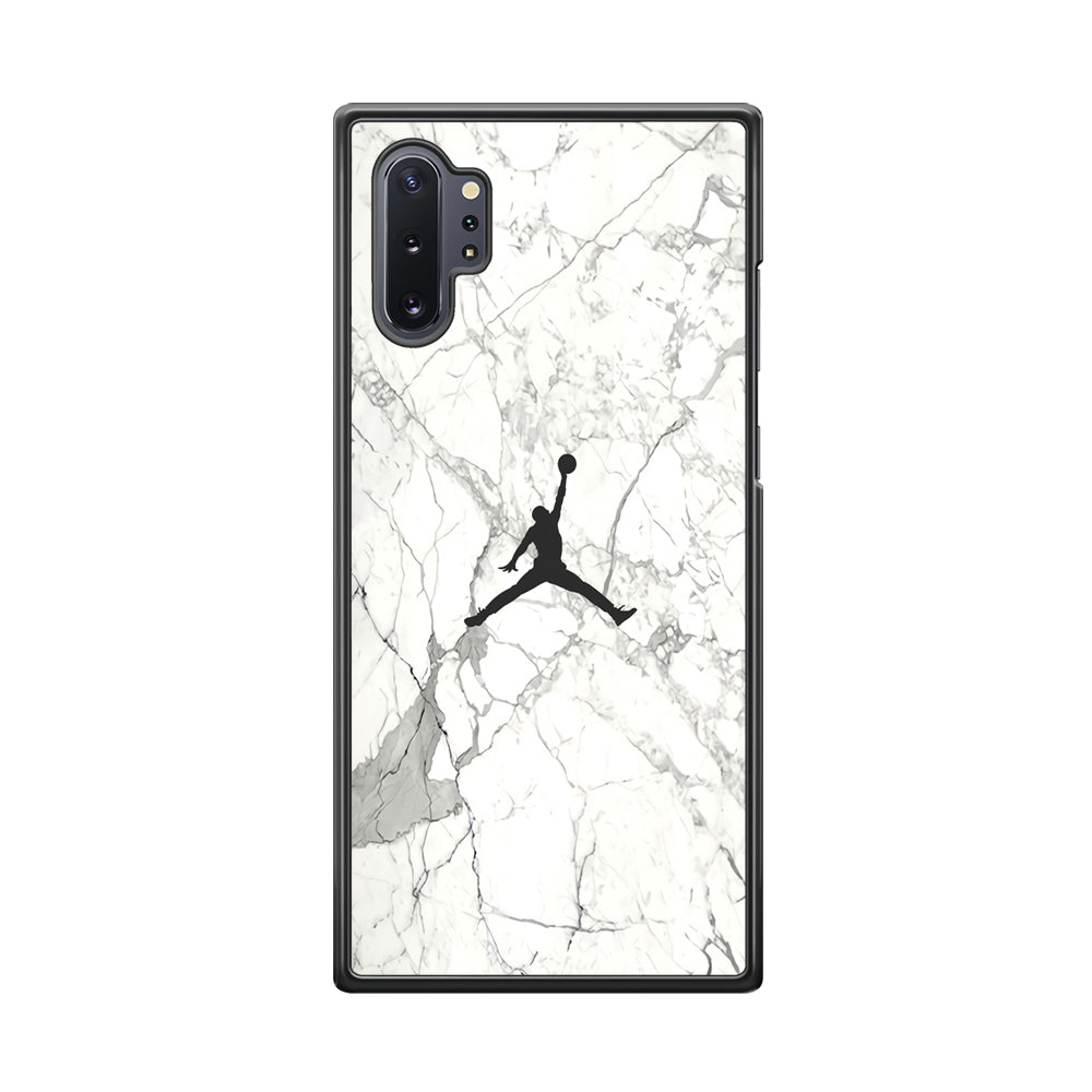 Air Jordan Marble Soft Black Samsung Galaxy Note 10 Plus Case