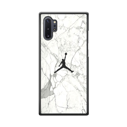 Air Jordan Marble Soft Black Samsung Galaxy Note 10 Plus Case