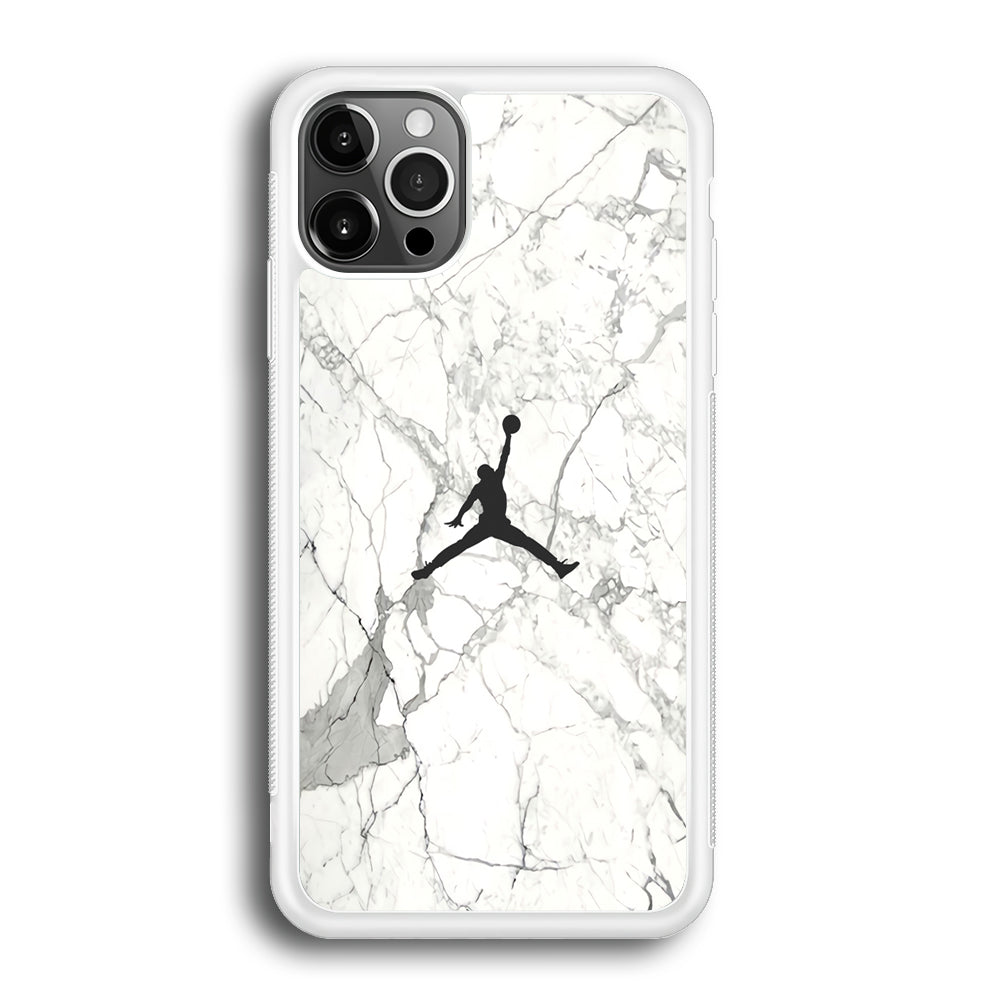 Air Jordan Marble Soft Black iPhone 12 Pro Max Case