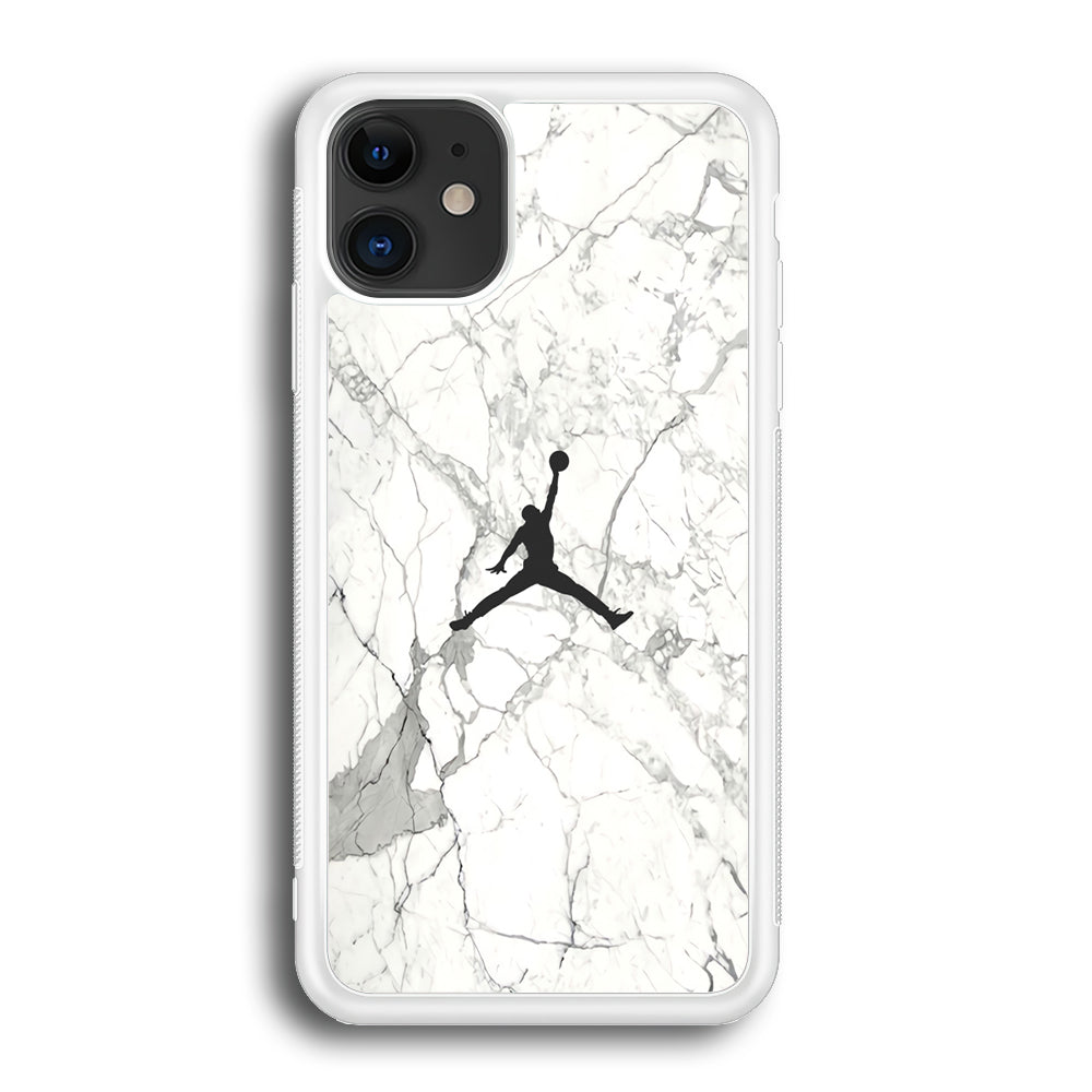 Air Jordan Marble Soft Black iPhone 12 Case