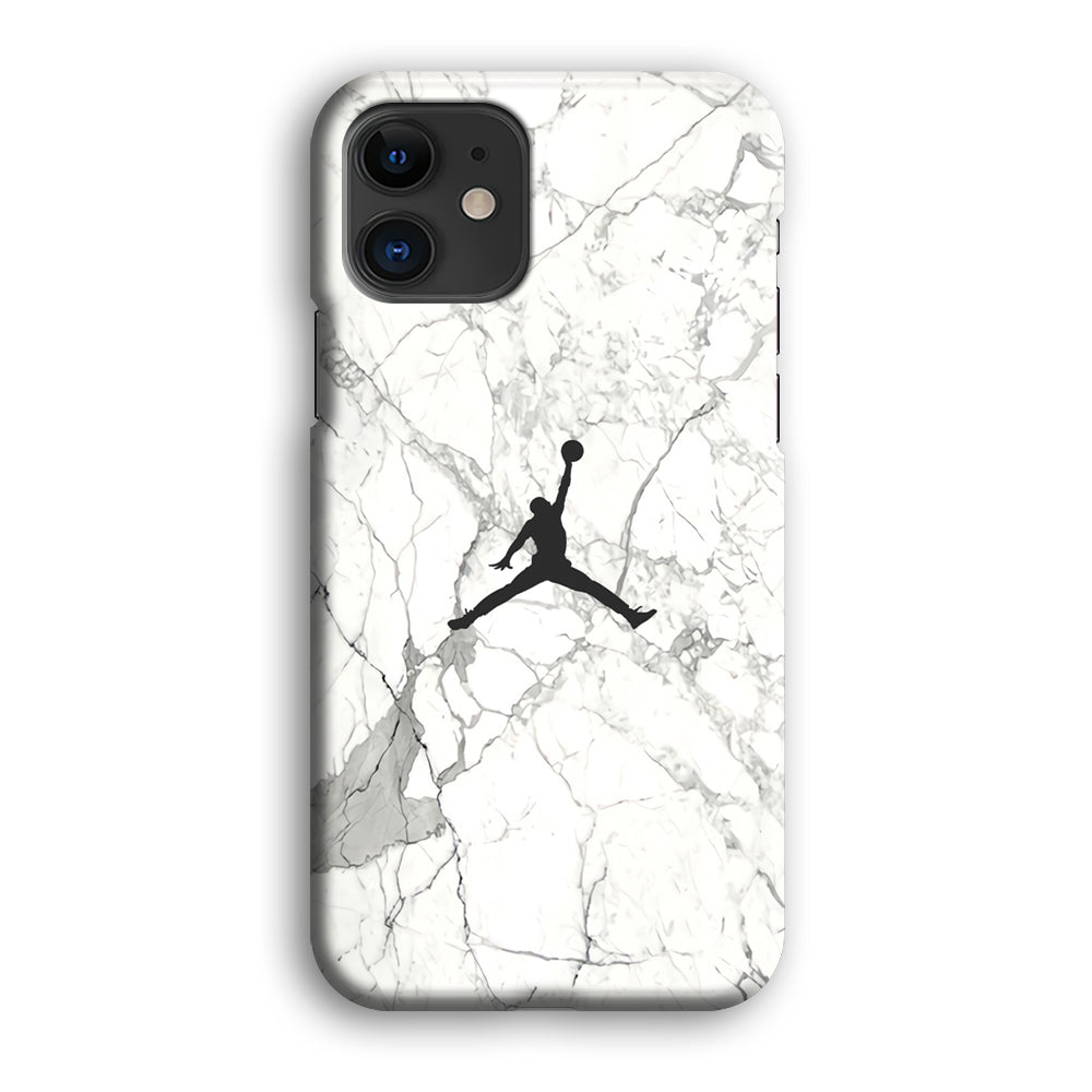 Air Jordan Marble Soft Black iPhone 12 Case