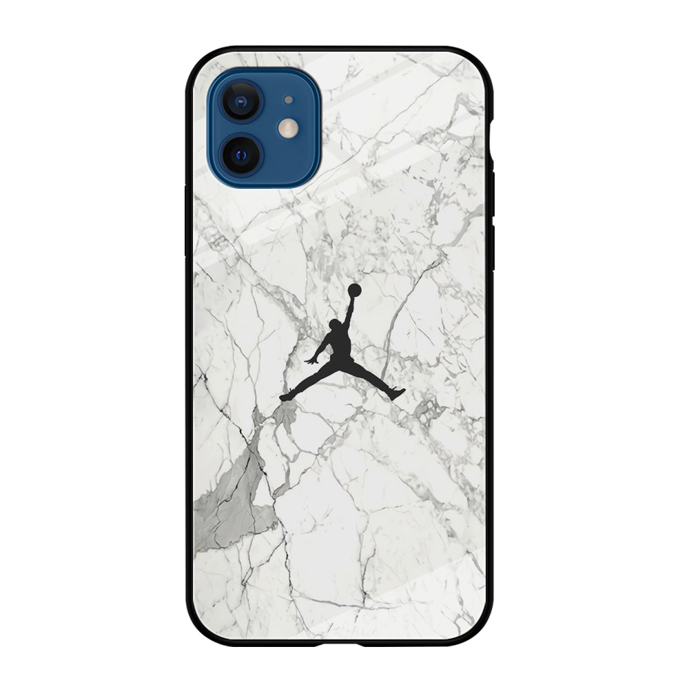 Air Jordan Marble Soft Black iPhone 12 Case