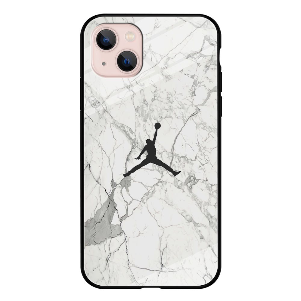 Air Jordan Marble Soft Black iPhone 13 Case