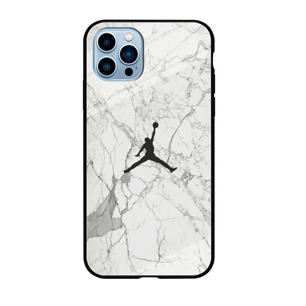 Air Jordan Marble Soft Black iPhone 12 Pro Max Case