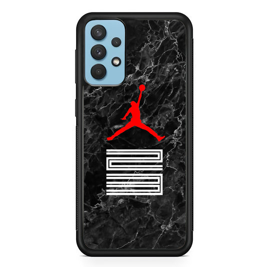 Air Jordan Marble and Retro Samsung Galaxy A32 Case