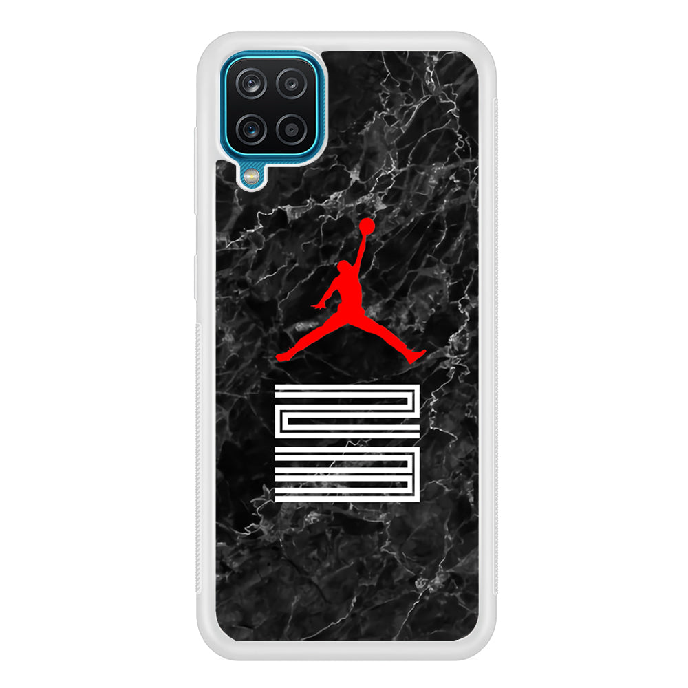 Air Jordan Marble and Retro Samsung Galaxy A12 Case