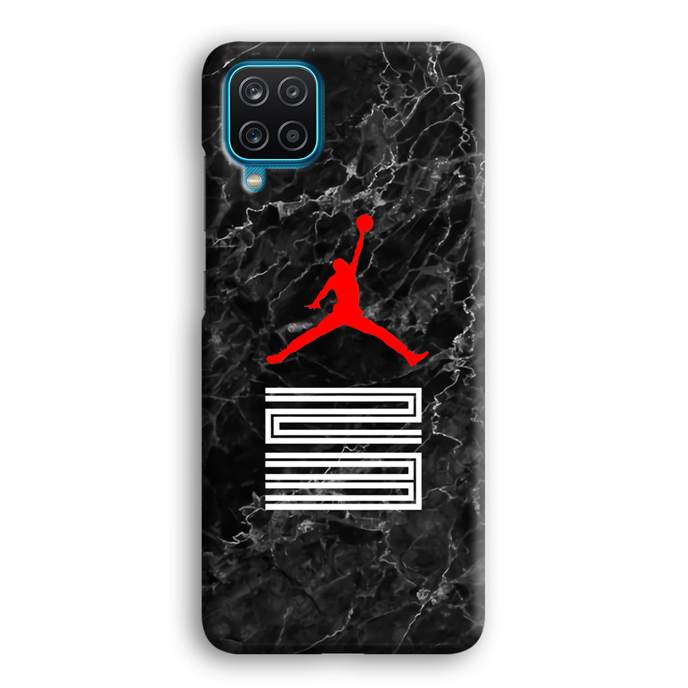 Air Jordan Marble and Retro Samsung Galaxy A12 Case