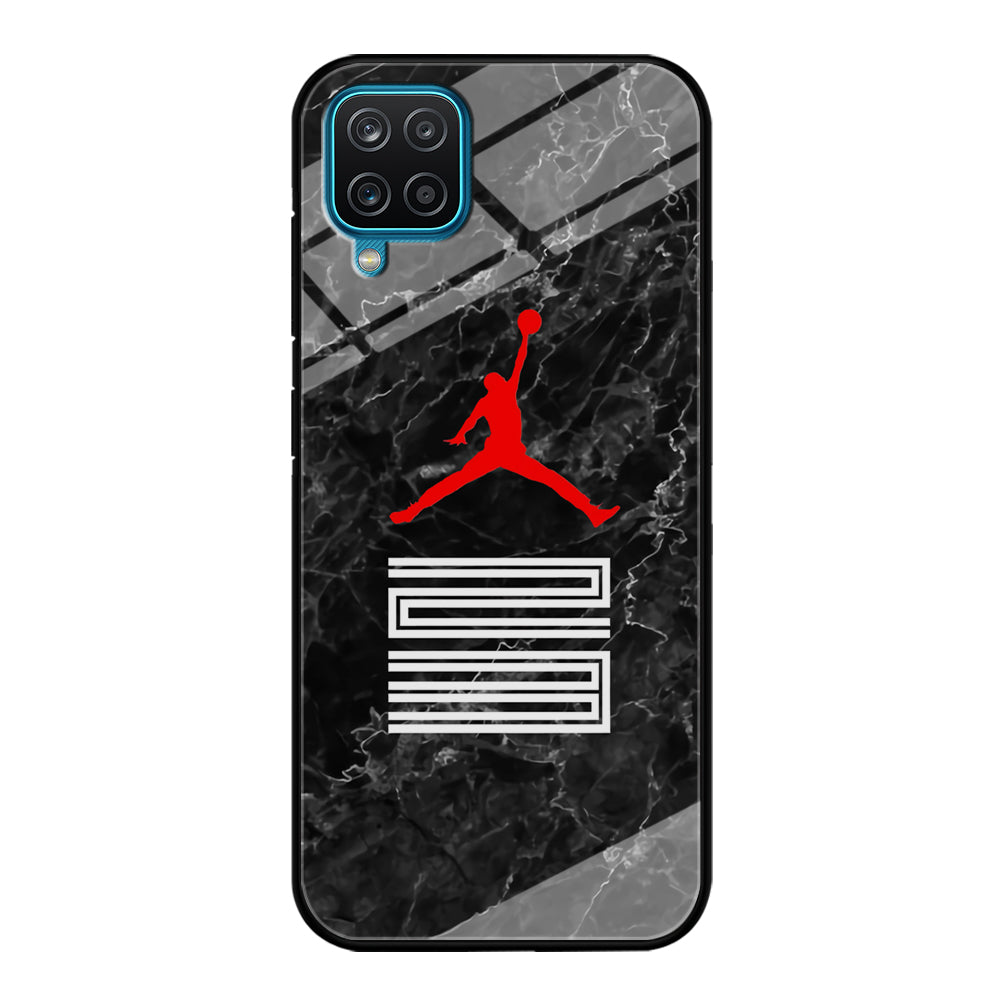 Air Jordan Marble and Retro Samsung Galaxy A12 Case