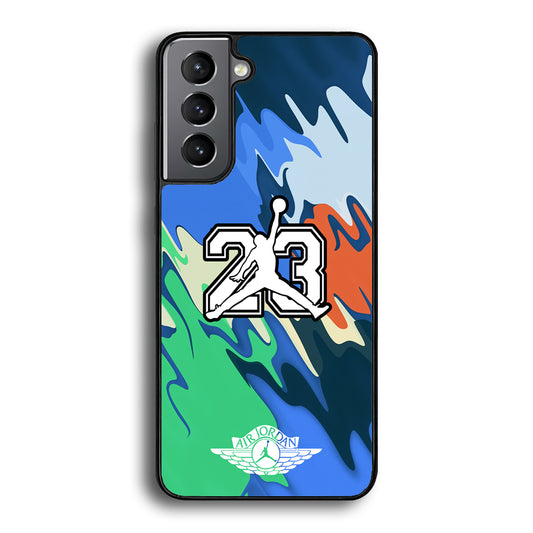 Air Jordan Melt Colour Samsung Galaxy S21 Plus Case - Carneyforia