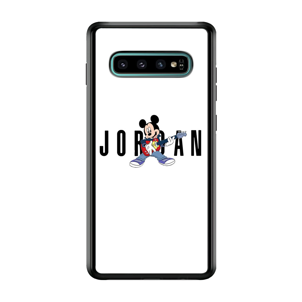 Air Jordan Mickey Guitar Samsung Galaxy S10 Plus Case