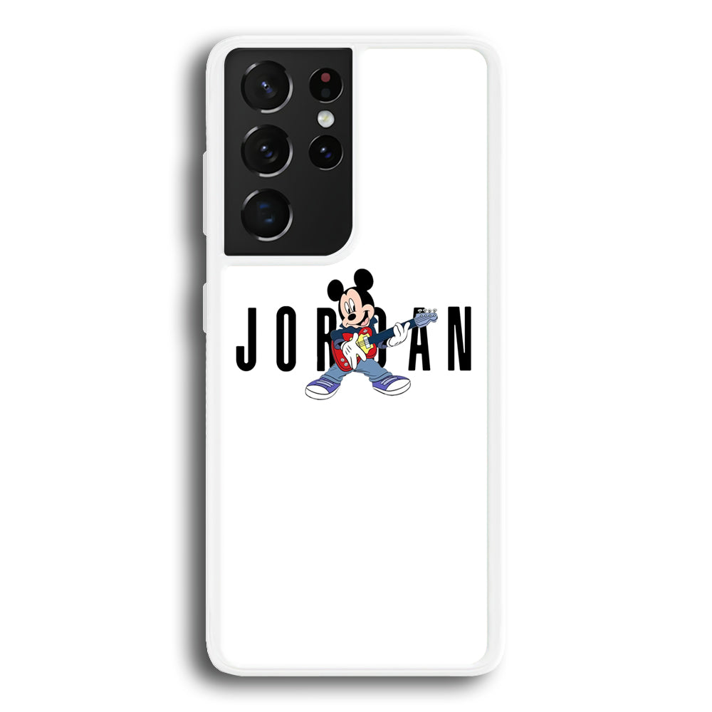 Air Jordan Mickey Guitar Samsung Galaxy S21 Ultra Case