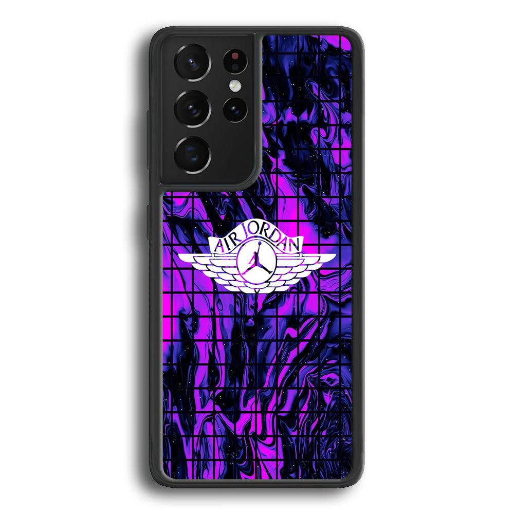 Air Jordan Net Marble Samsung Galaxy S21 Ultra Case - Carneyforia