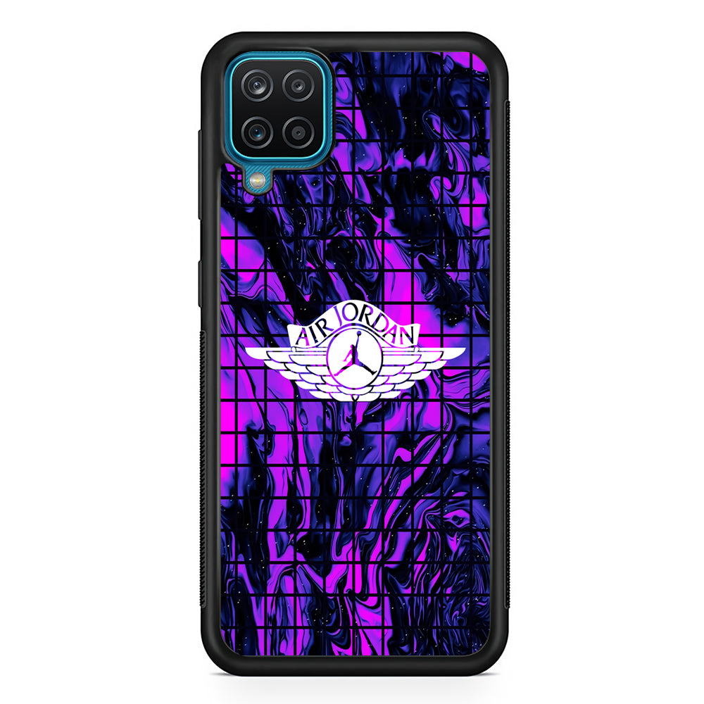 Air Jordan Net Marble Samsung Galaxy A12 Case